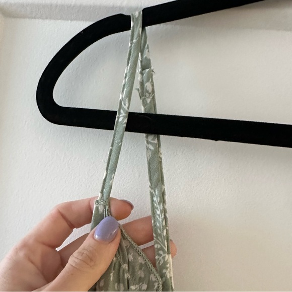 Green Floral maxi dress strappy - Picture 4 of 6